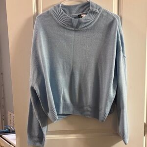 H&M Soft Sky Blue Crew Neck Sweater
